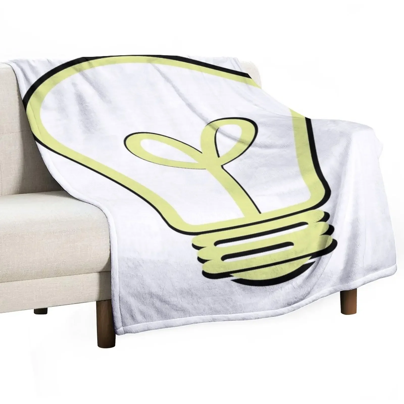 Light bulb moment Throw Blanket Nap warm for winter Luxury Designer Blankets