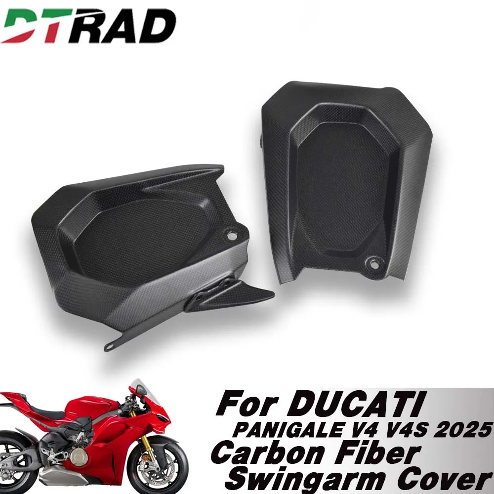 For DUCATI Panigale/Streetfighter V4/V4S 2025 DTRAD Carbon Fiber Matte Swingarm Guard With Sprocket Cover Protector Fairing Kits