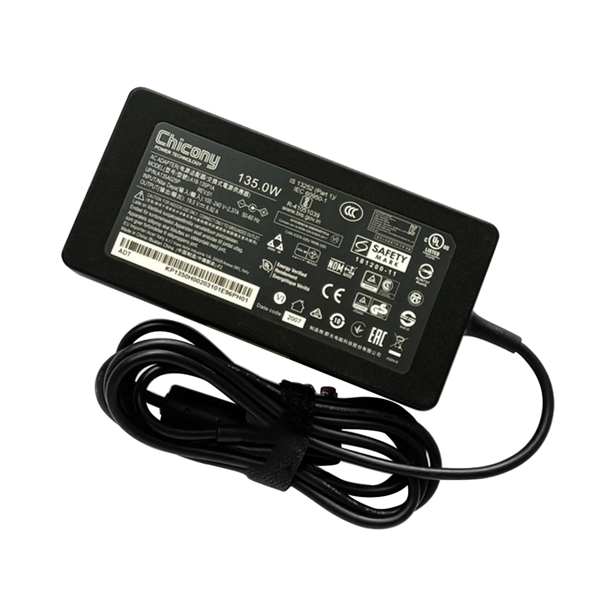 

A18-135P1A 19.5V 6.92A 135W Power Adapter For ACER NITRO 5 AN515-54 Series N18C3 PA-1131-26 ADP-135NB B Laptop Charger