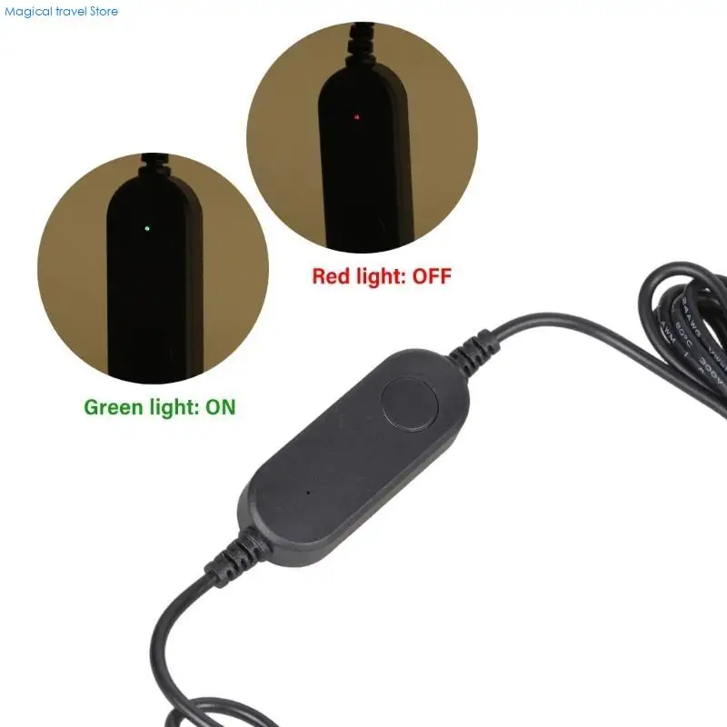 N2UB Adjustable USB C Voltages Converters Cable 12W Output DC5.5 Plugs for Electronic Gadgets