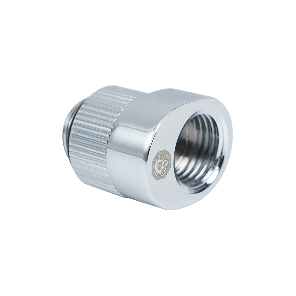 Bitspower Touchaqua 360 Rotary Offset Connector Suitable 5mm Adapter,Path Alignment Brass FittingS,Black,Silver,BPTA-PAM-GS