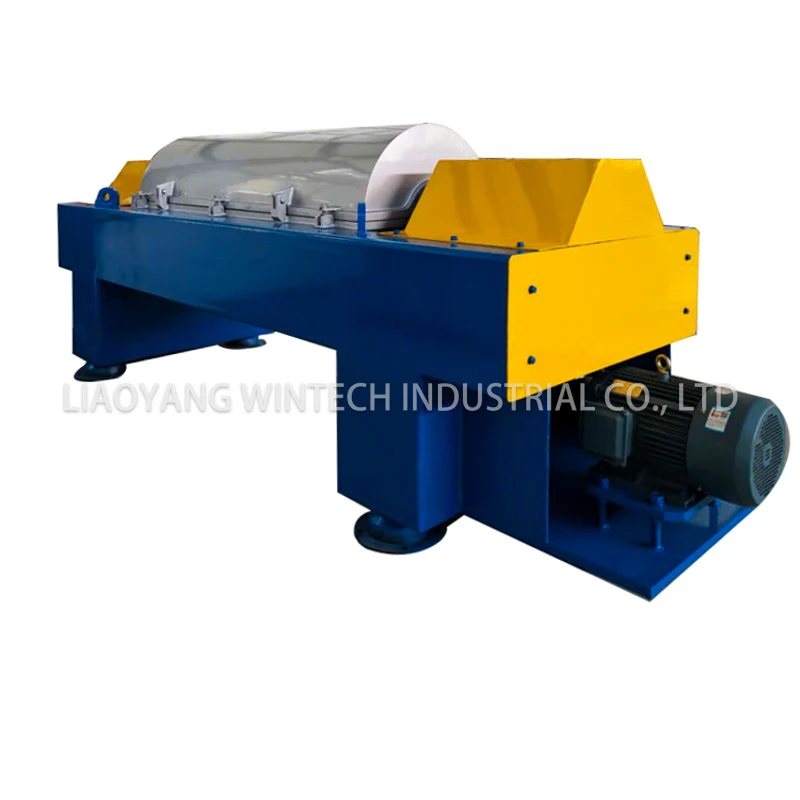 Centrifuga decanter per macchina per la disidratazione dei fanghi a spirale continua orizzontale a prezzo di fabbrica WL-550