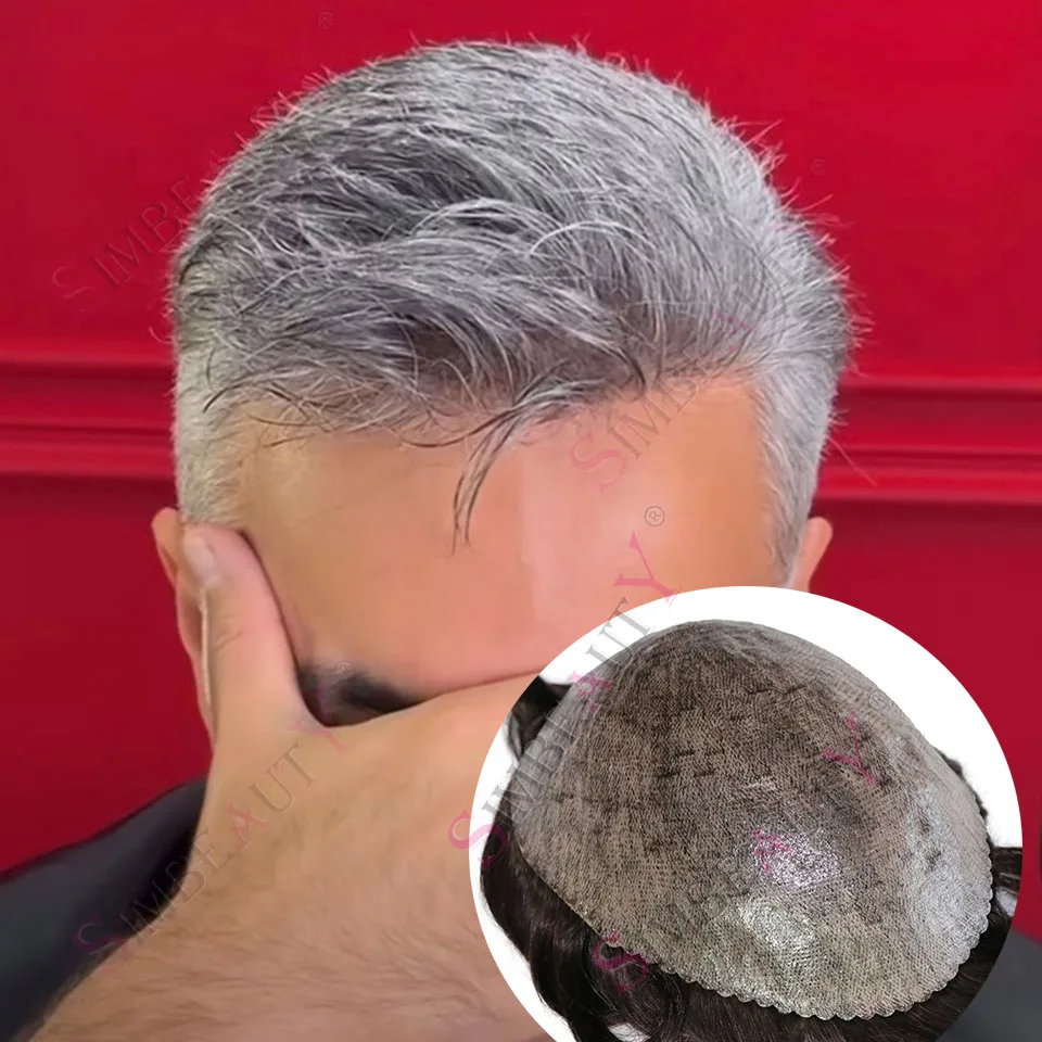 

Серый 1B65 1B80 Натуральная линия волос Супер прочная тонкая кожа ПУ Микрокожа Парик Светлый Коричневый Мужской Система человеческих волос Капиллярные протезы