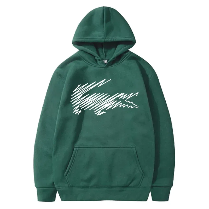 طباعة الكرتون تمساح نمط هوديي مع قبعة للنساء ، عارضة مريحة يوميا بلوزات ، أزياء الشارع ، كاواي ، الخريف ، الشتاء