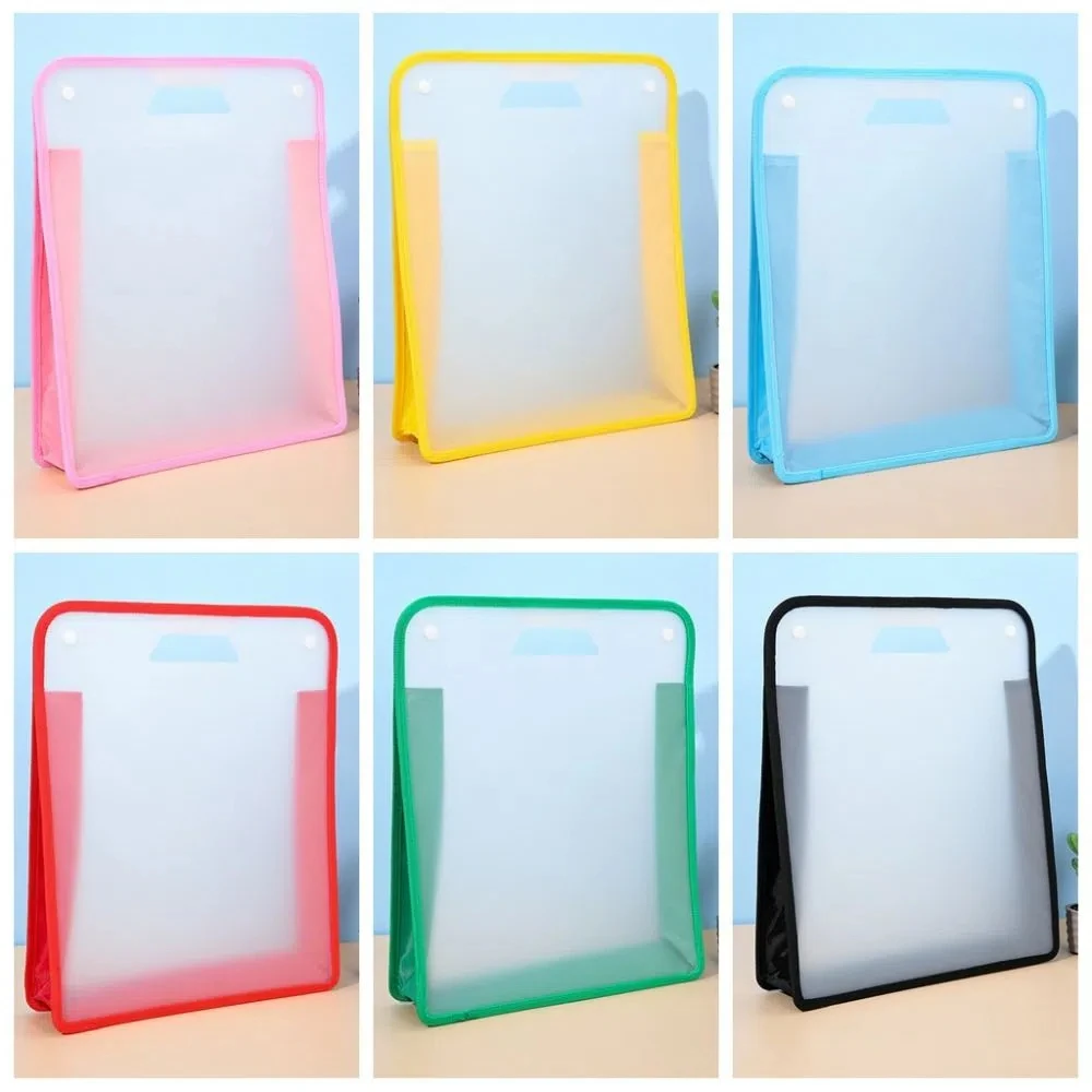 Sac de Rangement Transparent pour Fichiers A4, avec Poignée à la Mode, Ponçage, observateur, Portable, Tutoring, Extensible, École
