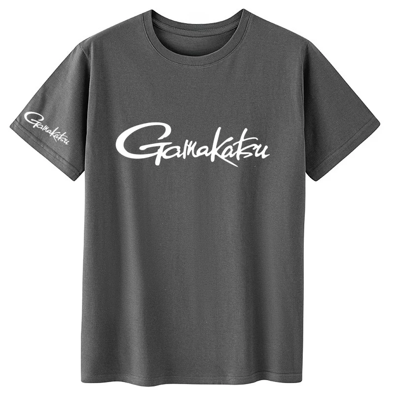 Love Fishing Gamakatsu T-Shirt Love Fish Herren- und Damen-Neuheit aus hochwertiger Baumwolle mit hochwertigem Druck, Sommer-Kurzarm-T-Shirt – Detail 4