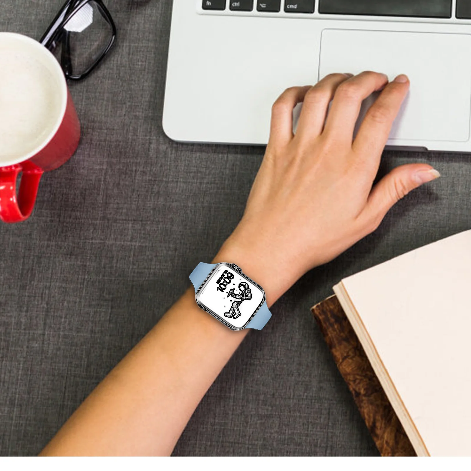 スポーツバンド Apple Watch バンド 38mm 40mm 41mm 42mm 44mm 45mm 46mm 49mm 対応、iWatch B 対応 ソフトシリコンストラップ