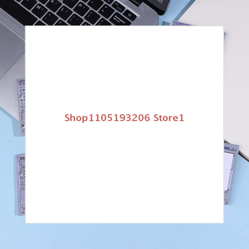 

50 Sheets Vintage Computer Drawing Sticky Notes - Ideal For Artists & Office Use Durable Adhesive Notes Sticky Notes For Office