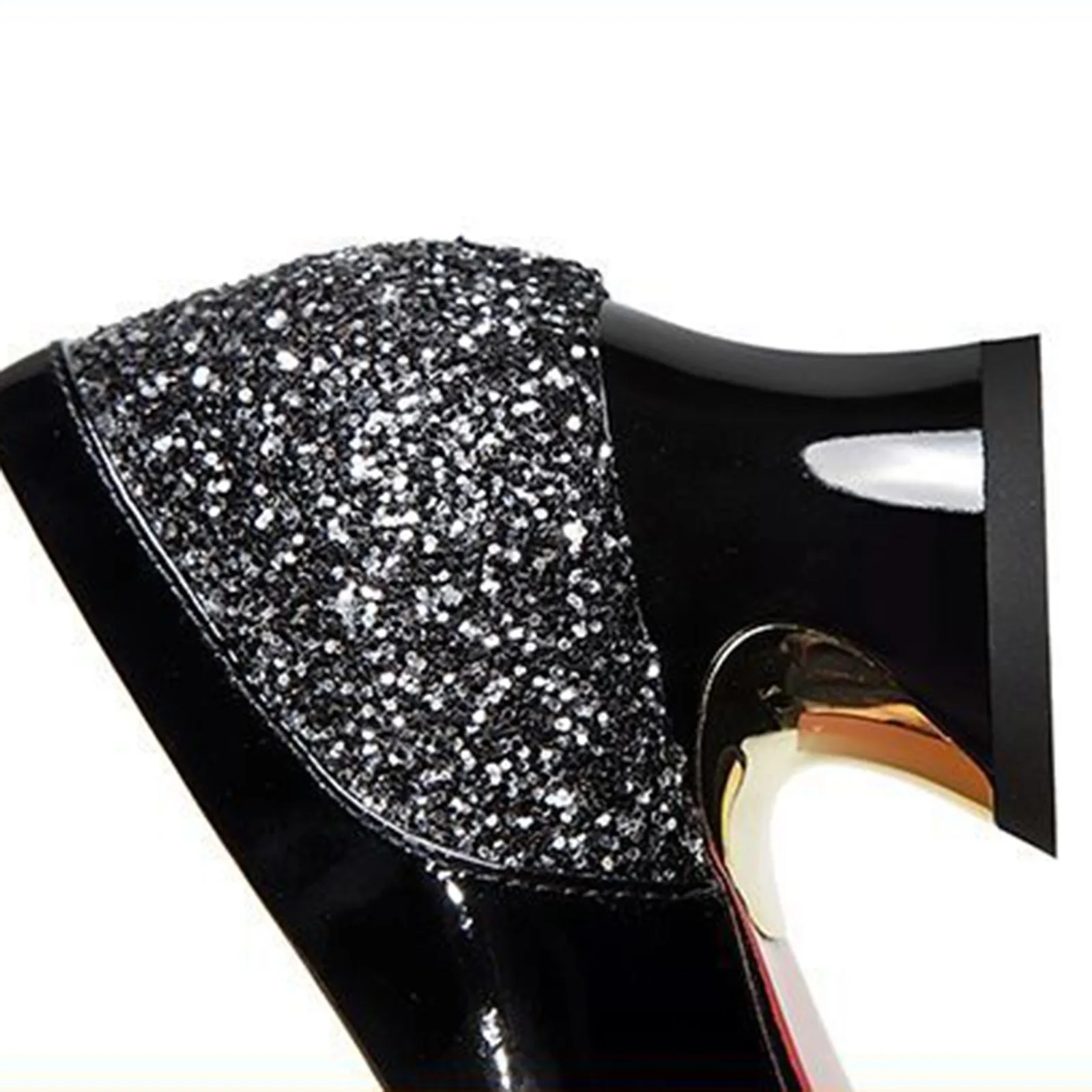 حذاء نسائي بكعب عالٍ 4 سم أنيق باللون الأحمر بمقدمة مدببة، حذاء مكتب لحفلات الزفاف بدون كعب