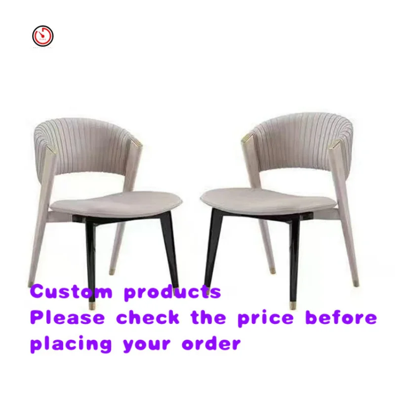 

custom.TT best modern minimalist french PU leather nordic style modern restaurant dining chairs