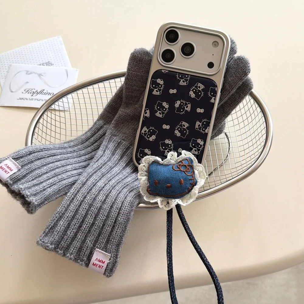 حافة فضية بالتنقيط الغراء المخفية الأزرق KT مناسبة لحالة هاتف أبل 17 برو ماكس 16 15 14 13 برو ماكس جراب هاتف مع الملحقات #3