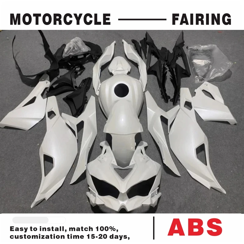 

FIT FOR 2019-2025 Kawasaki Ninja ZX25R ZX4R ZX4RR Pearl White Fairing Kit