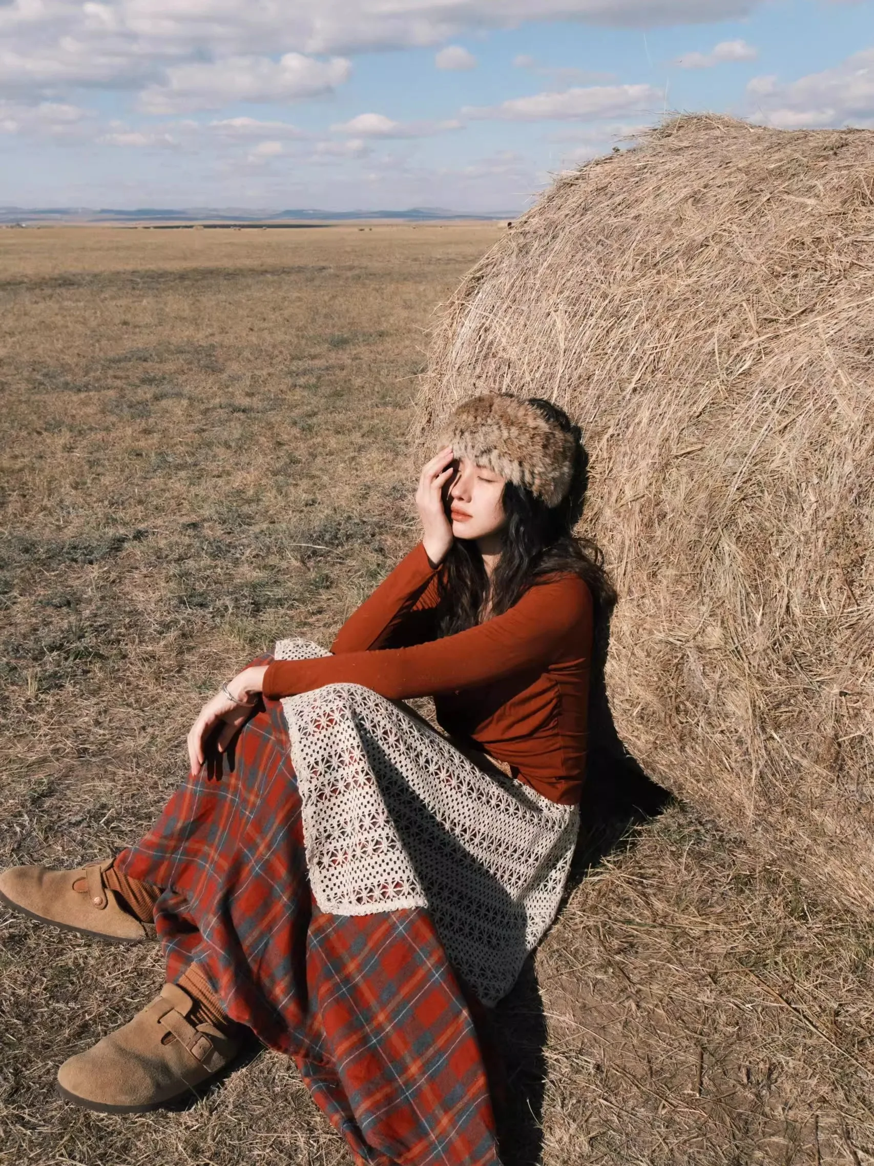 T-shirt e gonna da donna post-alilometro Desert Sle Set Casual Faion Autunno Inverno Gonna longuette a vita alta rotonda Ne