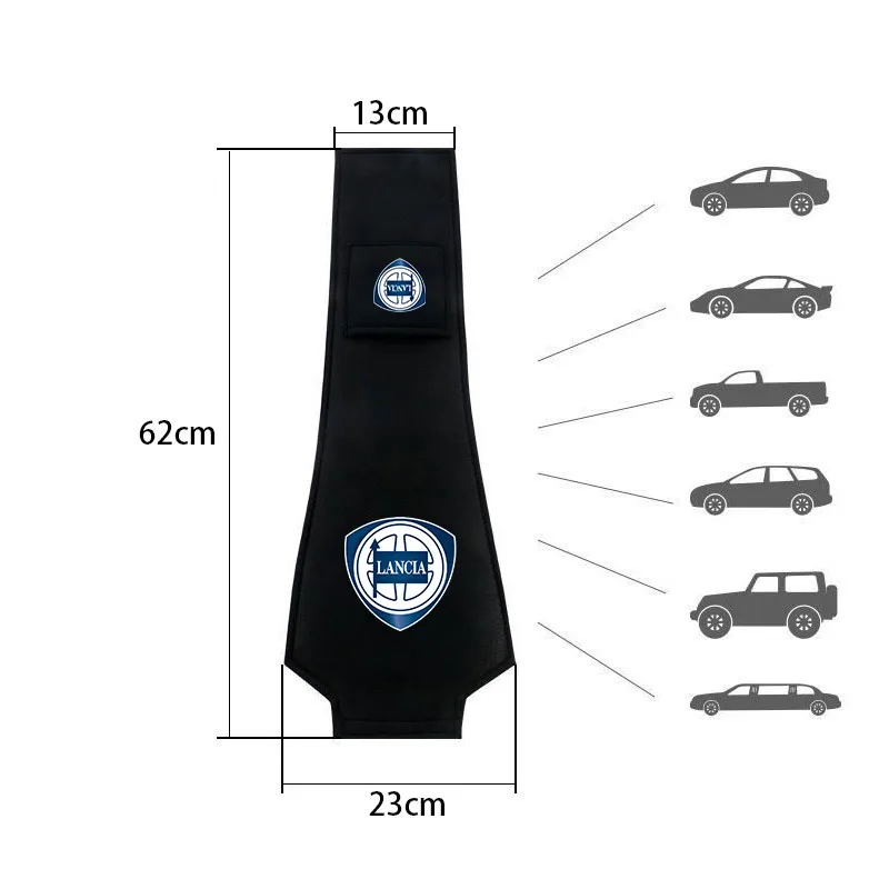 Zagłówek fotela samochodowego osłona oddychającego zagłówka na akcesoria samochodowe Lancia ypsilon delta musa nera thema STRATOS Y Phedra