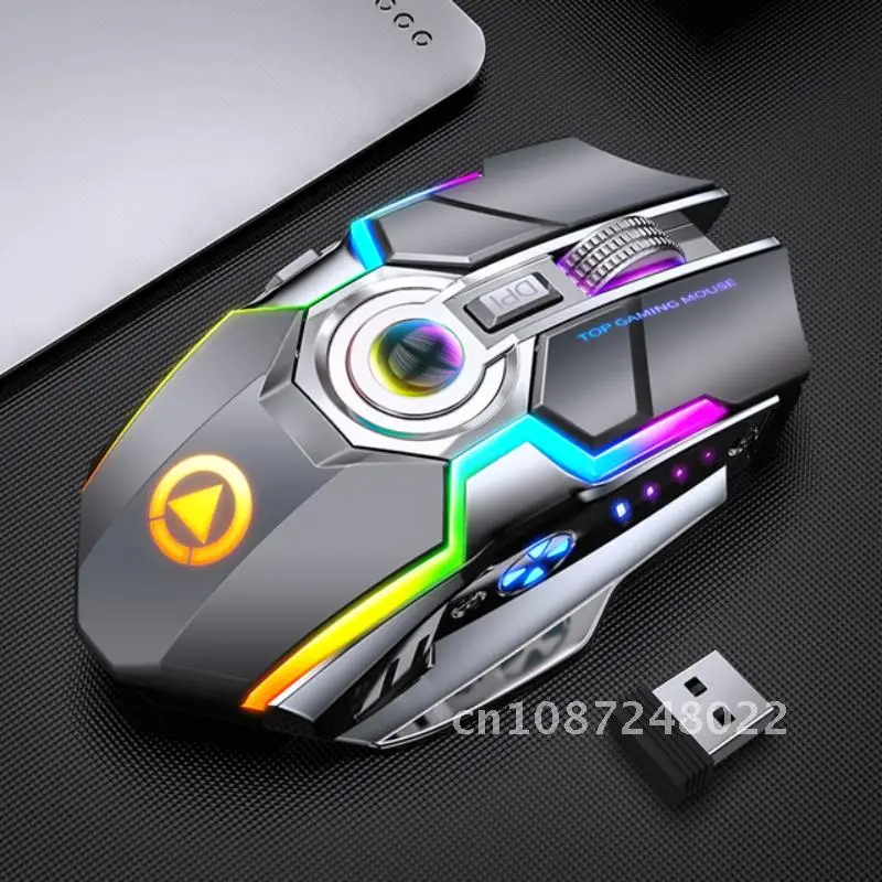 

Wireless Gaming Mouse Rechargeable 2.4G Silent 1600DPI Ergonomic 7 Buttons LED Backlight USB Optical Mouse Gamer For PC/Laptop