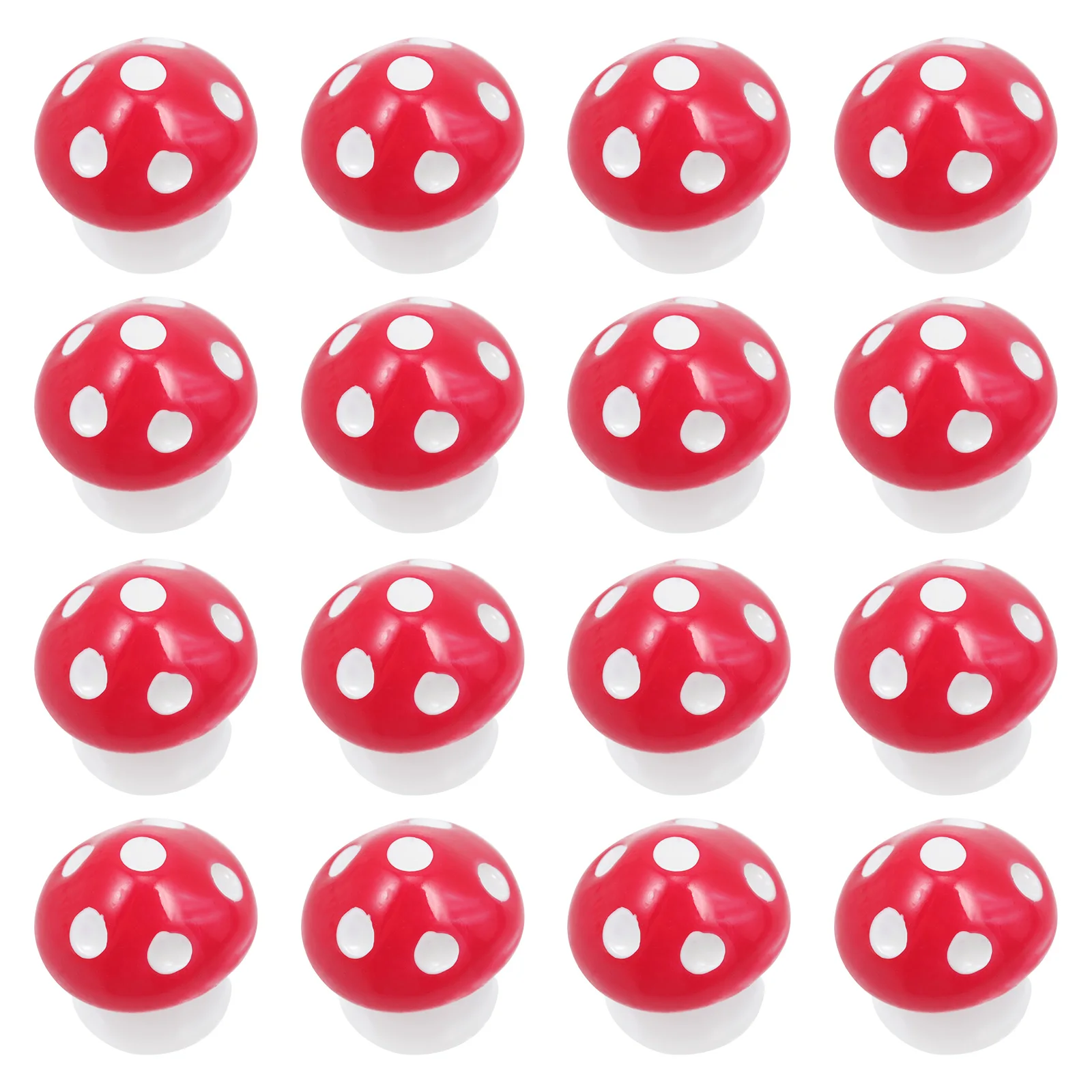 

50 pcs Miniature Ornament Red Resin Landscape Mini Adornment Decor Bonsai Garden DIY Table Home Office Adornment