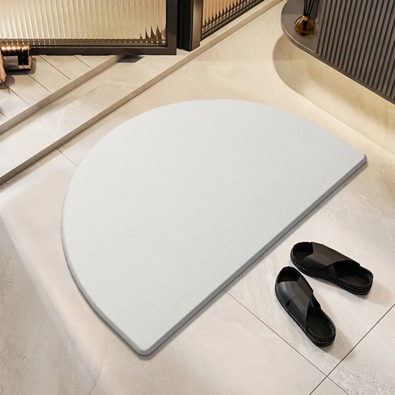 VIKAMA Advanced Simple Solid Color Kieselgurteppich für Wohnzimmer, Badezimmer, Tür, rutschfest, schmutzabweisend, Heimdekoration