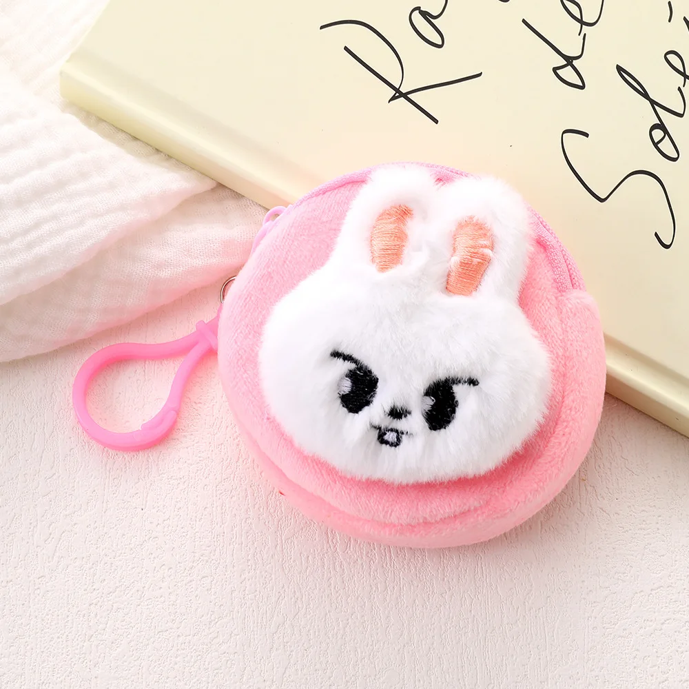 กระเป๋าใส่เหรียญหูฟัง Stray Kids ขนาด 8 ซม. ลายการ์ตูนน่ารัก ตุ๊กตา SKZ กระเป๋าสตางค์ใบเล็ก พวงกุญแจ ที่ใส่บัตร