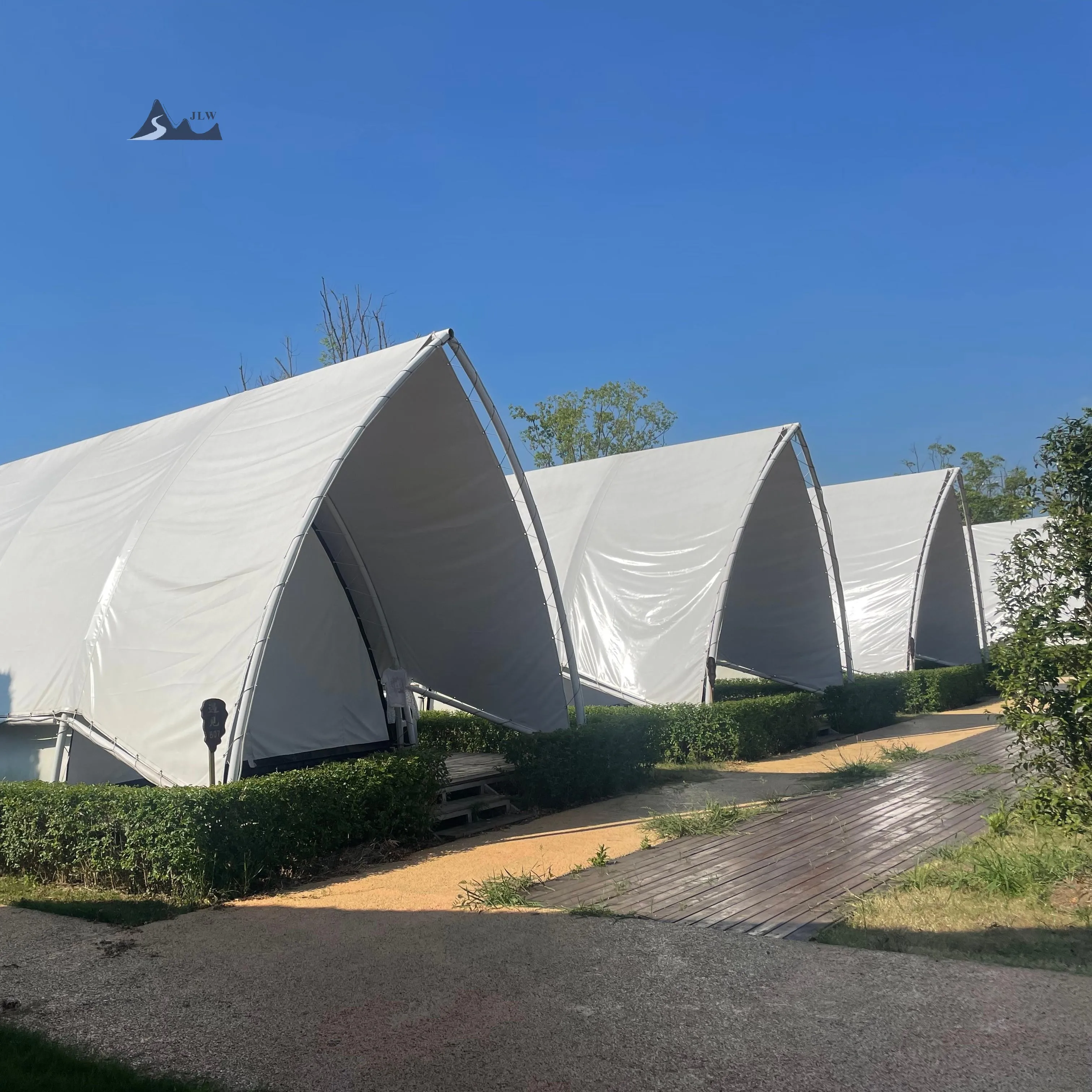 

Anti-Mold Glamping Prefab Hotel Straight Bracing Type for Family Parties Sale! for Outdoor Bathroom Camping Sailing