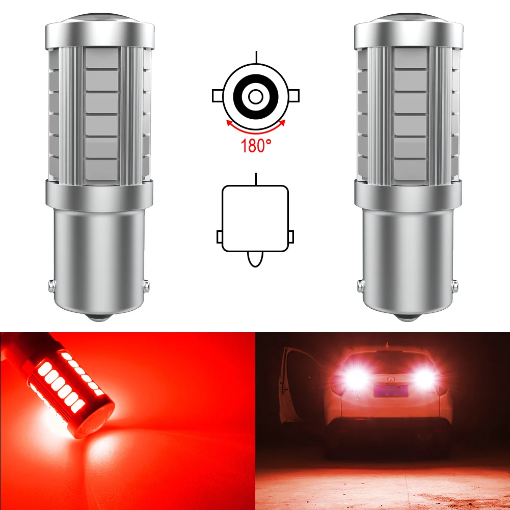 

2pcs 1156 BA15S P21W Led Car Lights 1200Lm Backup Light Amber Light Plug and Play For Hilux 2004-2019 Volvo C30 C70 S40 S60 S70