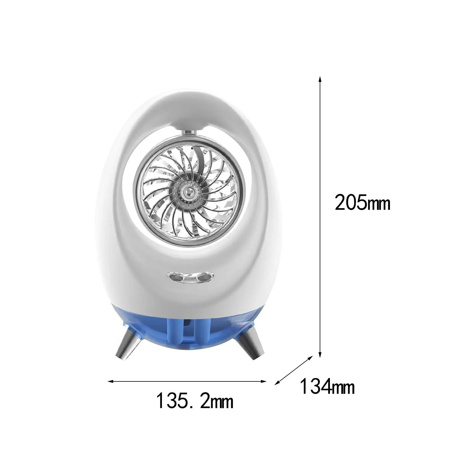 휴대용 에어컨 공기 냉각기, 개인 공간 컴팩트, USB 소형 주변광 가습기, 여름 가정 기숙사 데스크탑 작업
