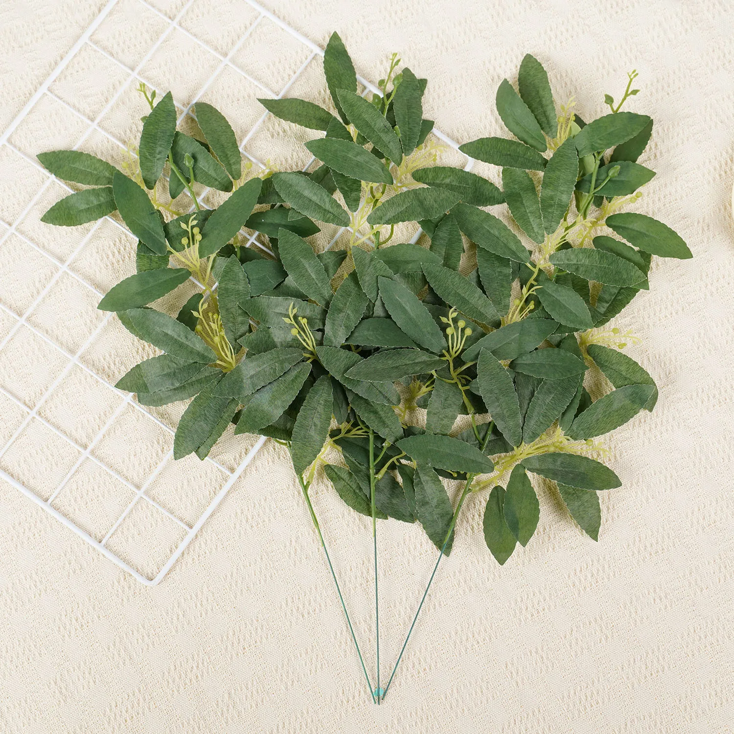 

1PC Artificial Dragonfly Leaf Single Leaf Home Table Flower Arrangement Greenery Foliage Outdoor Garden Wedding Party Decor