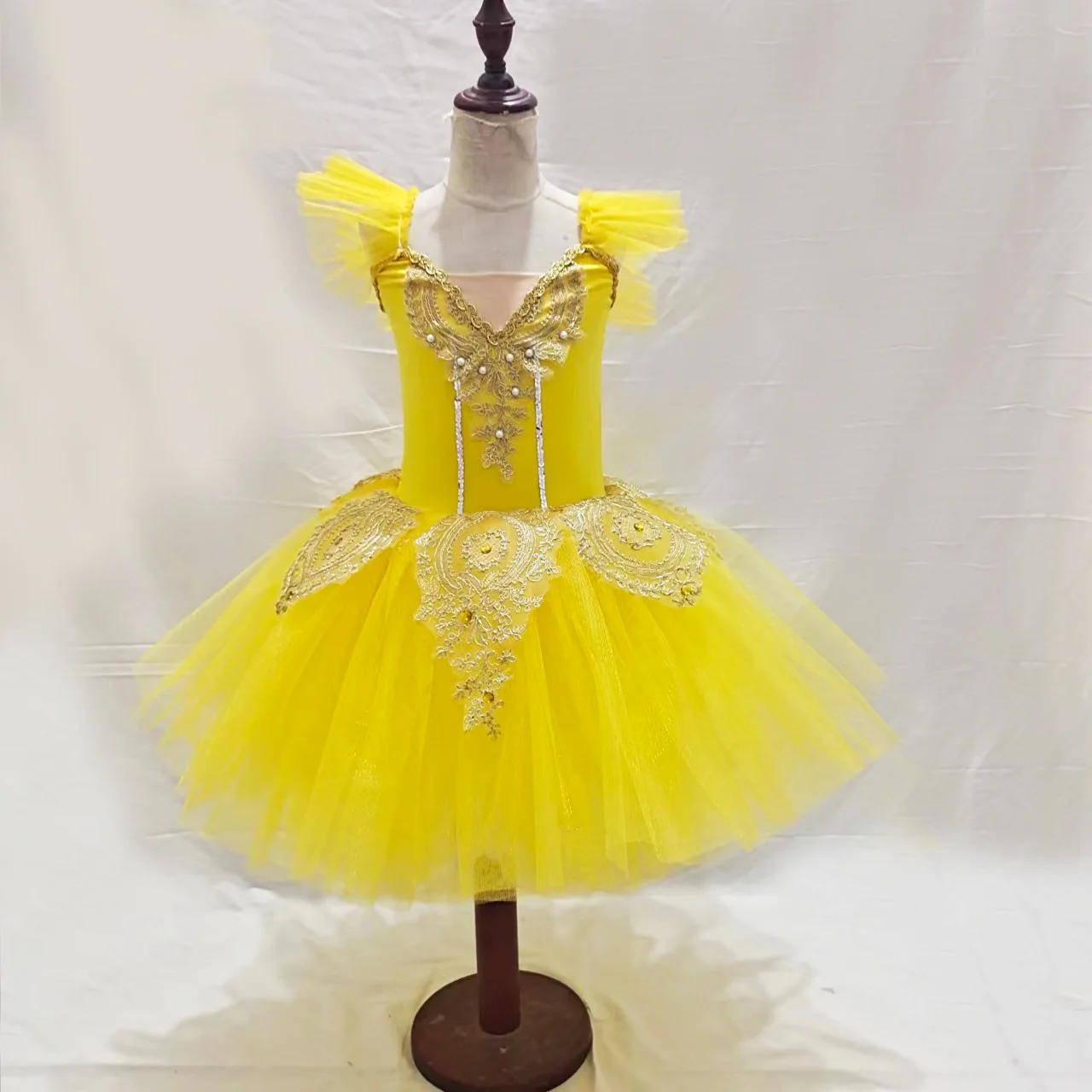 Falda de tutú de Ballet rosa para niños, falda de gasa de baile del lago de los Cisnes, vestido de Ballet para niña, disfraz de baile, vestido de princesa, Ropa de baile de rendimiento