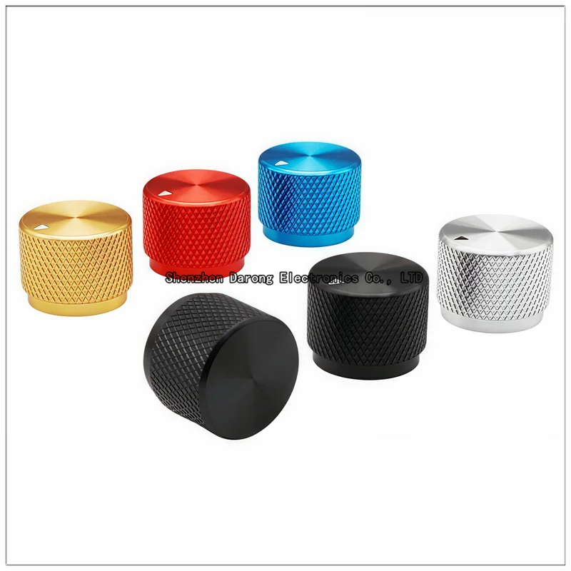 20×15.5MM Aluminum Solid Core Knurled Knob Cap for Potentiometer/Encoder Switch Cap - Electronic Instrument Equipment