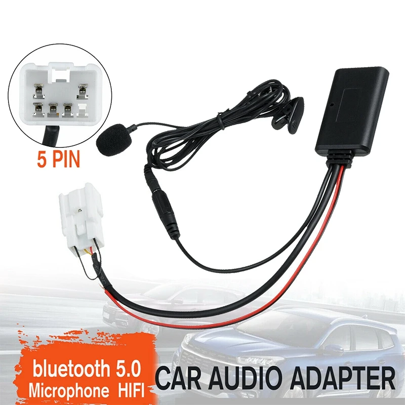 Car Bluetooth 5.0 Audio HIFI Cable Adaptor Microphone For Ford Falcon