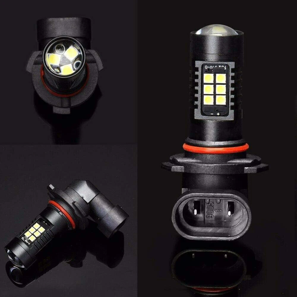 12V-24V 6000K White 2Pcs LED Fog Light Bulbs Daytime Running Lights H8/H9/H11,H4/9003,H7,9005/HB3,9006/HB4,H16/5202,P13W image 5