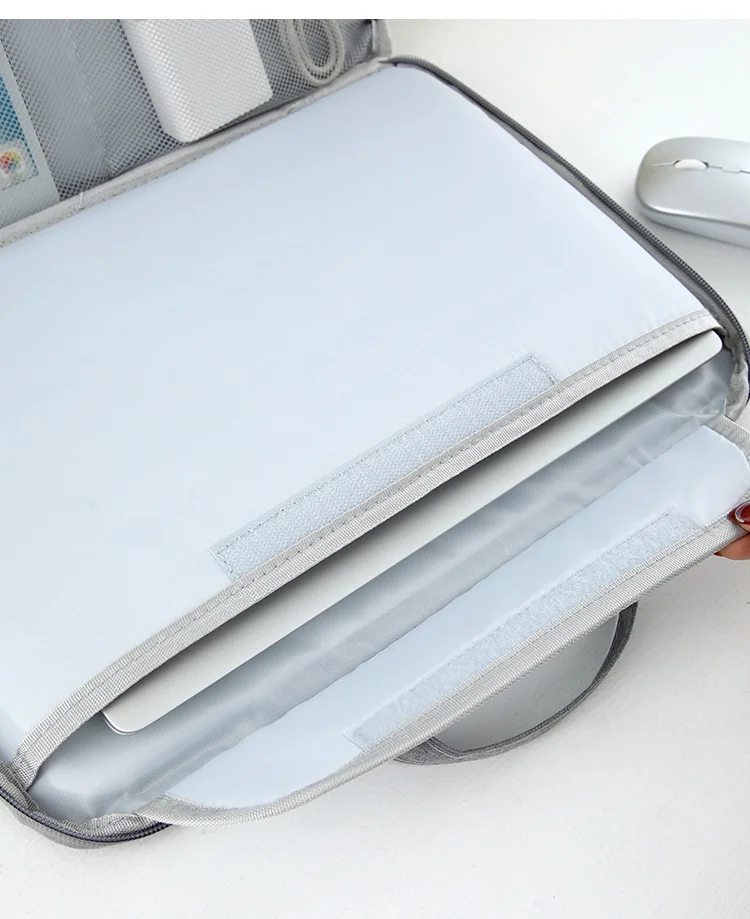 Professionelle Laptop-Aktentasche 11,6-15,6 Zoll Oxford Wasserdichte Handtasche für Geschäftsreisen – Detail 16