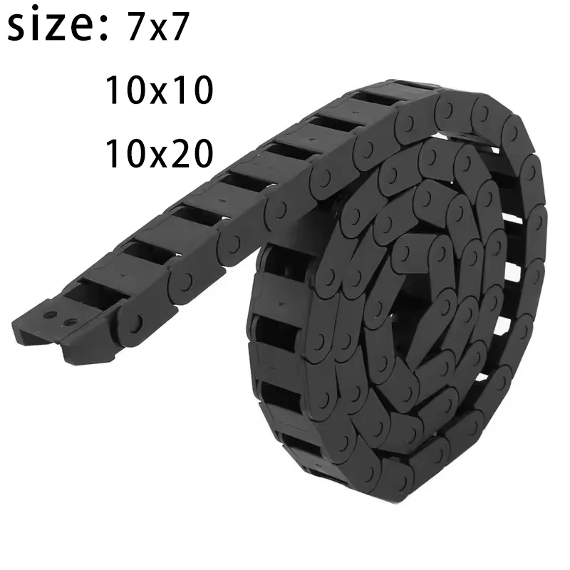 

7x7 10x10 10x20 тяговая цепь 1 метр без разъема для фрезерных станков с ЧПУ 3D-принтер