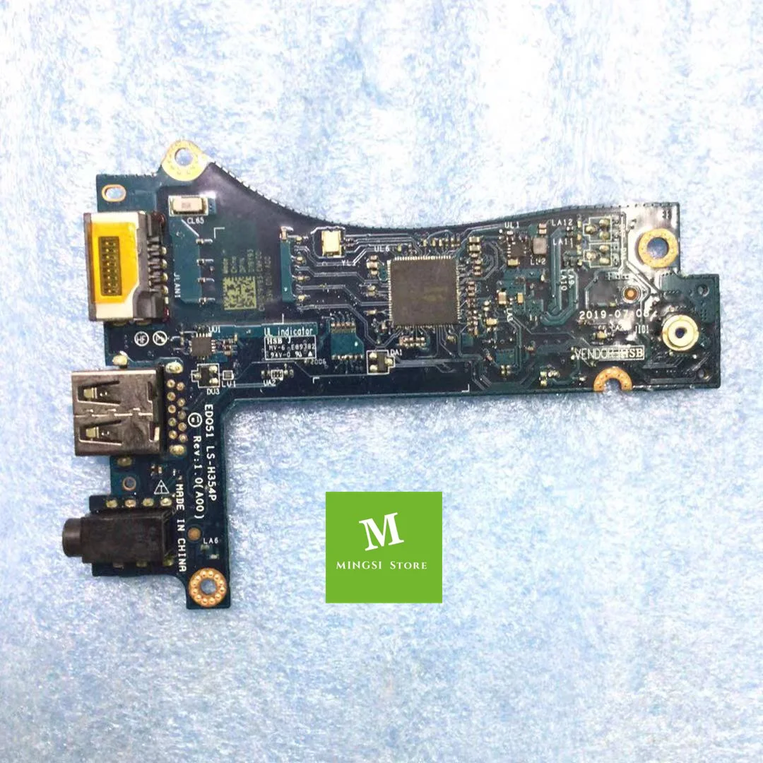 FOR DELL M15 R2 USB HEADPHONE RJ45 LAN DAUGHTER BOARD LS-H354P 019Y93