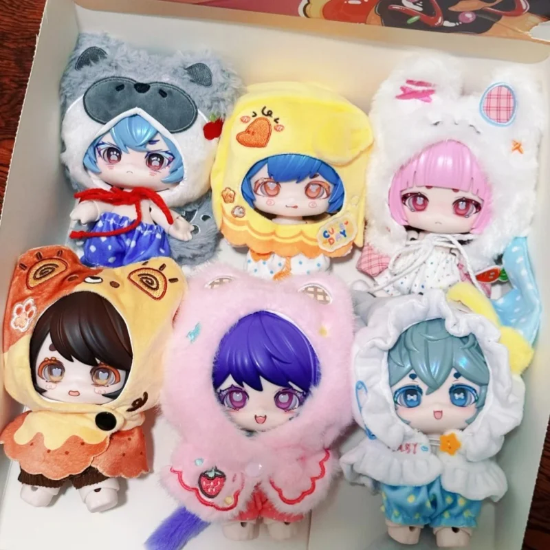 

In Stock Blind Box Cute Attractive BJD Figurine Plush Hooded Doll Display Item Cute Pendant Kid Birthday Gift For Boys And Girls