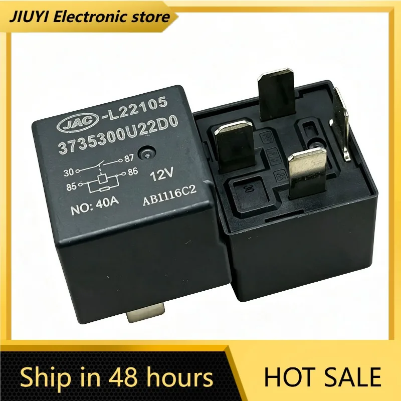 3735300U22D0 Automotive Relay DC12V 4Pin SPST 40A Heavy‑Duty Truck Relay Vehicle Electrical Replacement Spare Parts