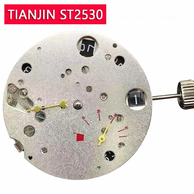

Tianjin ST2530 Automatic Mechanical Movement Functional Chronograph ST25 Series 4 O'Clock Crown High Accuracy Mechanism