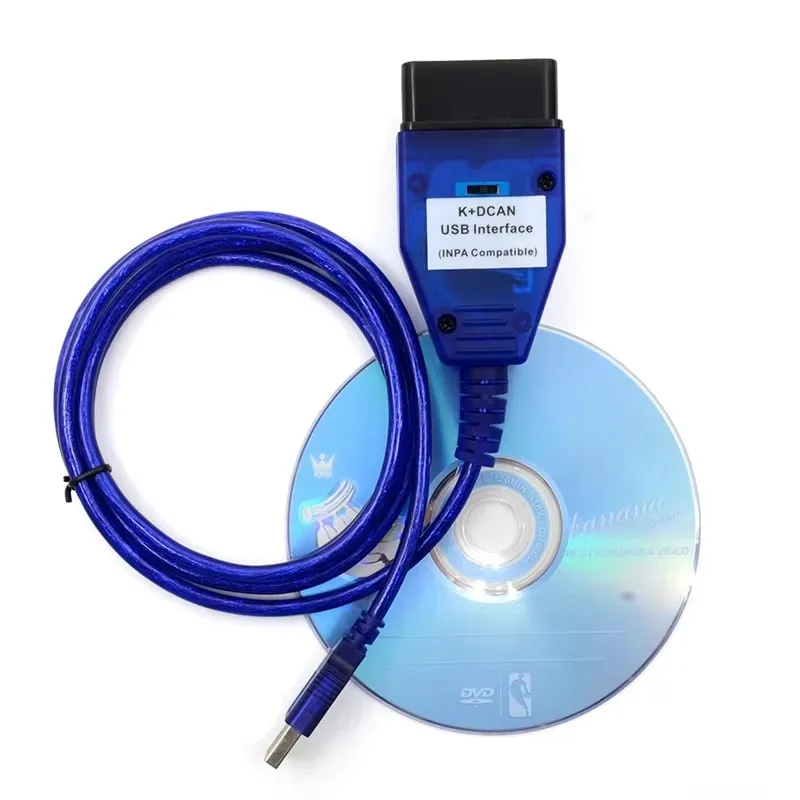 สายสแกนเนอร์วินิจฉัยรถยนต์ BMW K+DCAN รุ่น FTDI พร้อมสวิตช์ K DCAN K CAN OBD2 INPA สำหรับ E60 E90 E92 E93