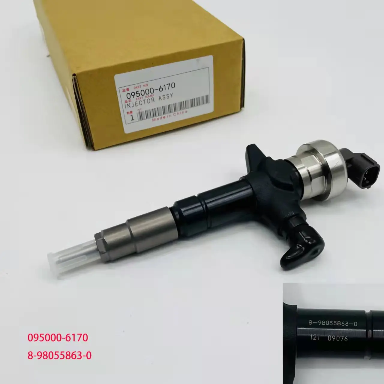 auto parts common rail fuel injector 095000-6170 8-98055863-0 for DENSO ISUZU 4JJ1 Authentic goods