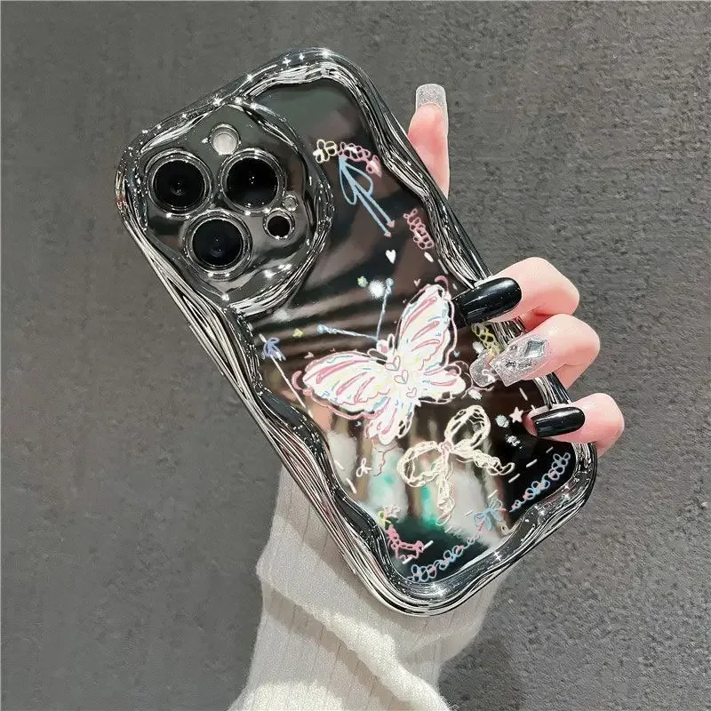 Butterfly Dance Phone Case For Samsung Galaxy A55 A35 A25 A15 A54 A24 A33 A34 A73 5G A32 A51 A52 A53 A71 A72 A30 A50soft