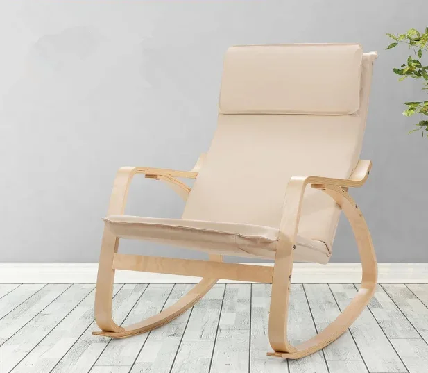 Rocking Chair Metal Frame Leisure Chair for Bedroom Hotel Living room Outdoor