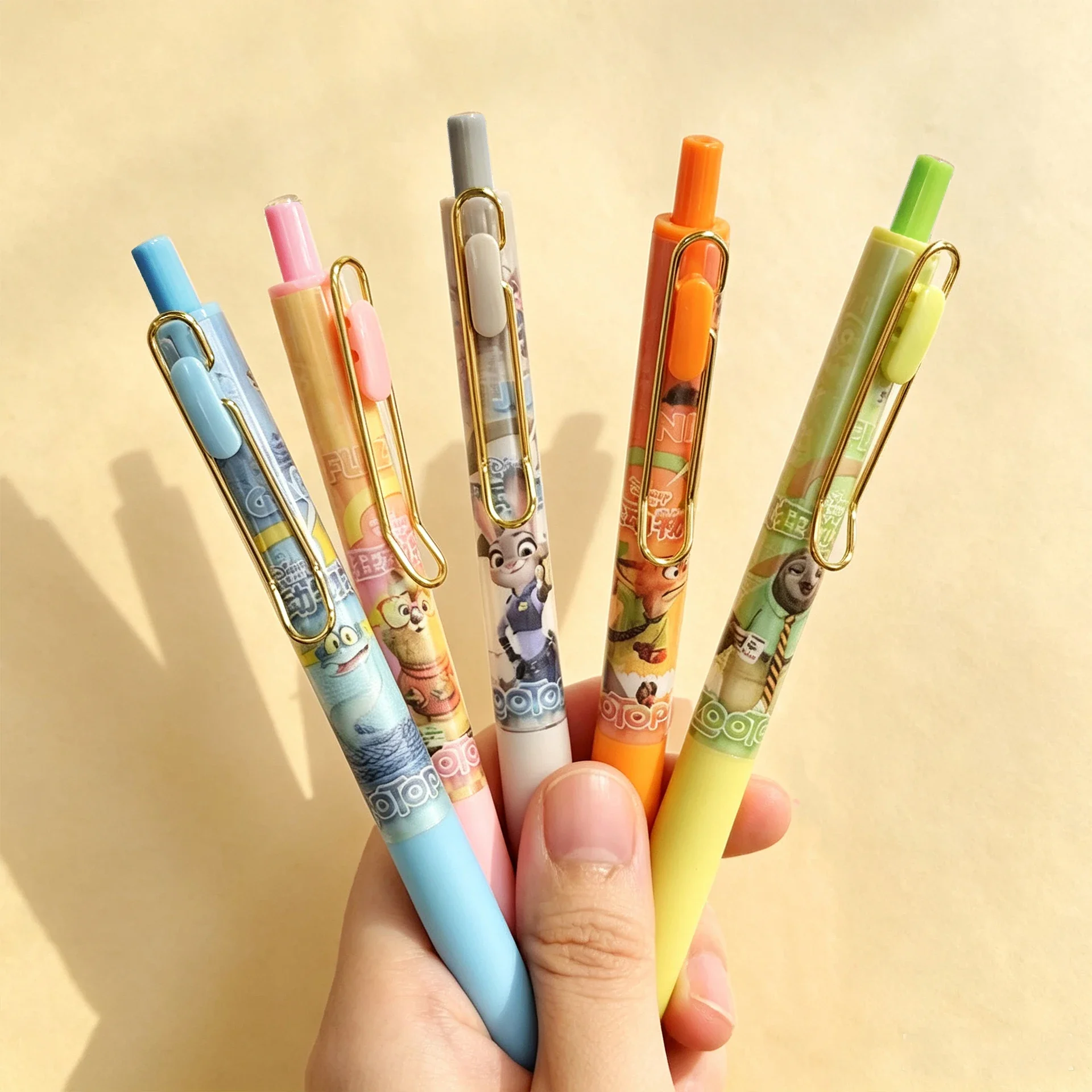 3Pcs Disney Zootopia 2 Blind Box Gel Pens, Cute Stationery School Supplies, Black Signature Pen, Anime Merchandise Gifts