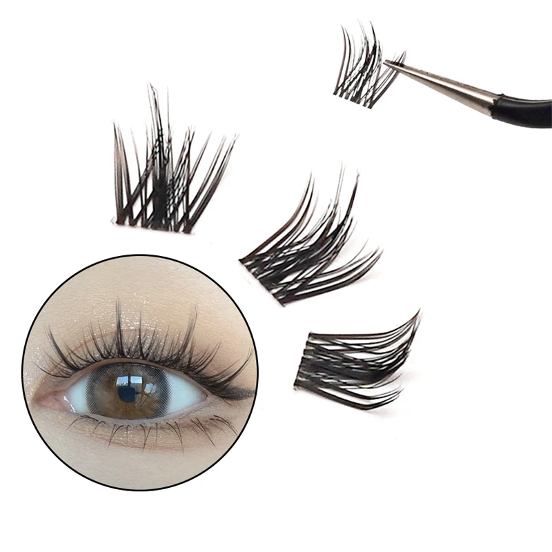 Segmentierte Cluster Wimpern DIY natürliche individuelle Wimpern Make-up-Tools vorgefertigte Volumen ventilatoren für Wimpern verlängerung falsche Wimpern