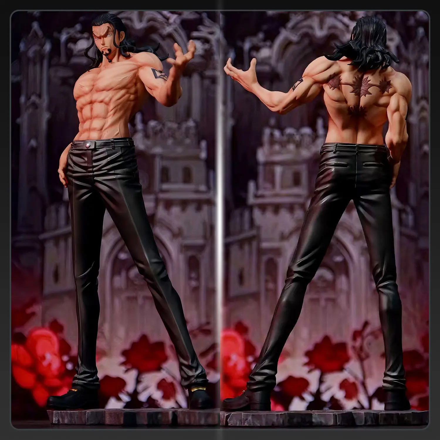 25ซม./9.8นิ้วOne PieceอะนิเมะRob Lucci Action Figureตุ๊กตาคอลเลกชันเครื่องประดับตกแต่งของเล่นของขวัญ