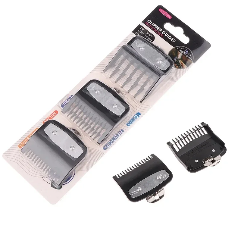 1.5mm 3mm 4.5mm 1Pcs Black Limit Comb Set Hair Clipper Guards Guide Combs Trimmer Styling Tools Attachment Compatible