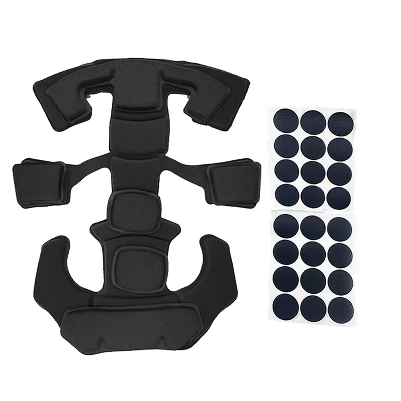 Tactical helmet suspension system, helmet lining, shock-absorbing pads compatible with Team Wendy FAST MICH helmet