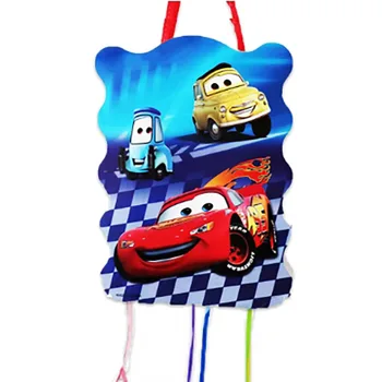 1Pcs Disney Cartoon Blitz McQueen Auto Geburtstag Party Pinatas Liefert Jungen Mädchen Geburtstag Party Auto Pinata DIY Dekoration
