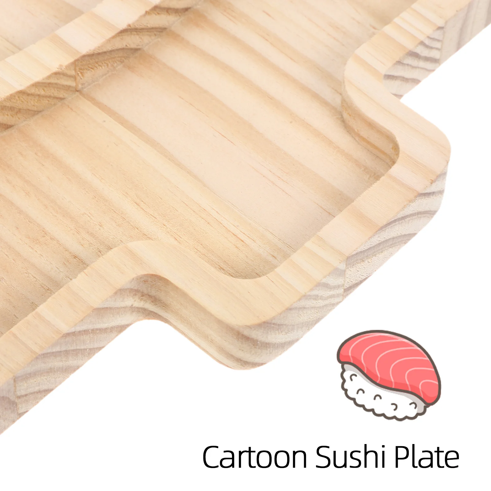 

Wooden Christmas Tree Serving Tray Large Capacity Sushi Plate Appetizer Dessert Candy Dish Snack Tray for Gatherings