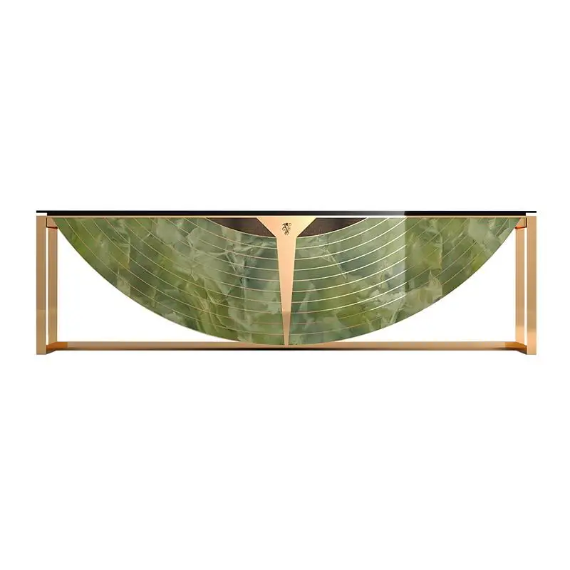 

Modern minimalist entrance, marble cabinet, corridor, high-end art platform living room furniture