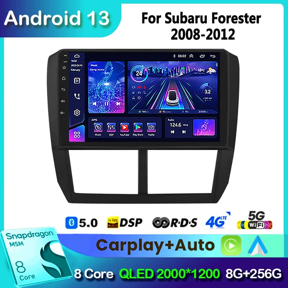 

Android 13 для Subaru Forester 3 SH 2007-2013 для Impreza GH GE 2 Din автомагнитола мультимедийный плеер 2 Din Carplay головное устройство