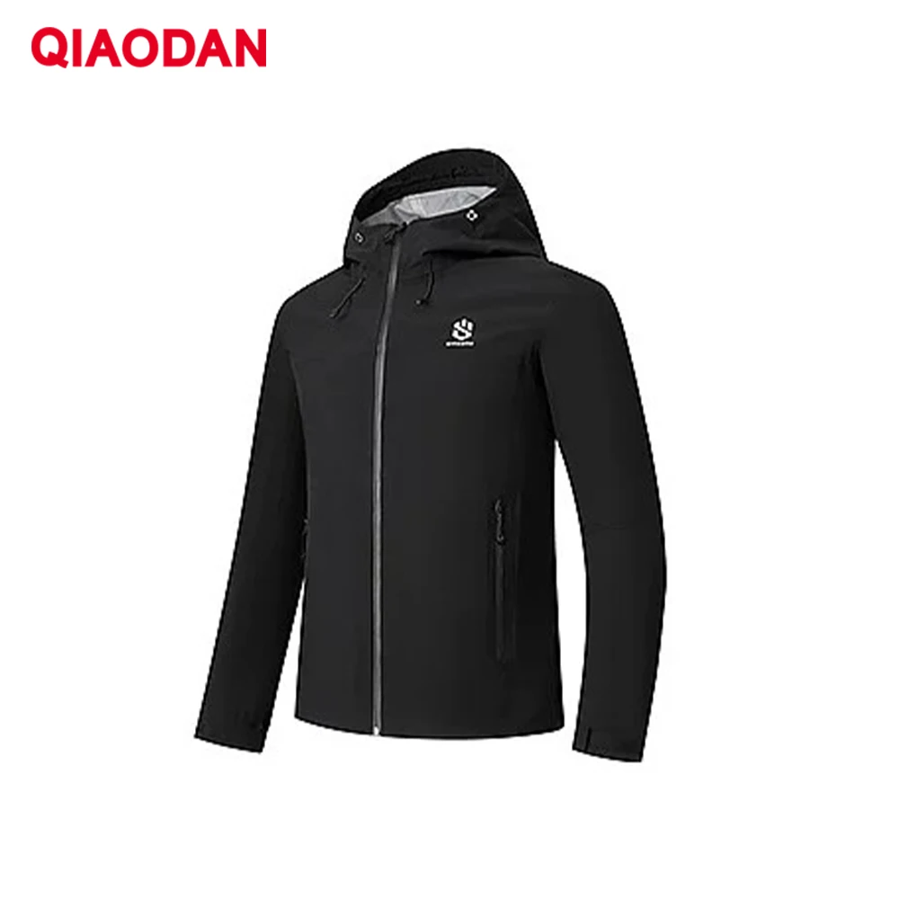 QIAODAN Mountain God PRO Hard Shell Jacket Men's Autumn Season Windproof Splash-proof Lightweight Outdoor Jackets QXFCF3244016R